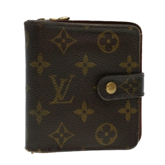 LOUIS VUITTON Monogram Compact Zip Wallet M61667 LV Auth 41577 - Picture 1 of 16